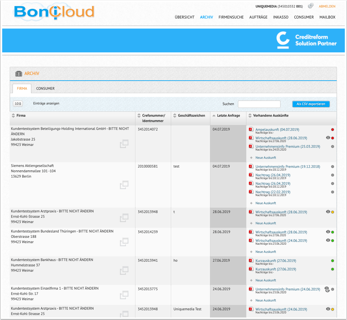 BoniCloud Archiv