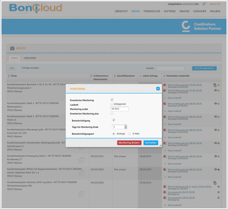 BoniCloud Monitoring